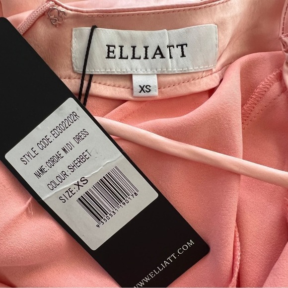 REVOLVE Cordae Midi Dress in Sherbet Pink ELLIATT XS NWT - Picture 5 of 12